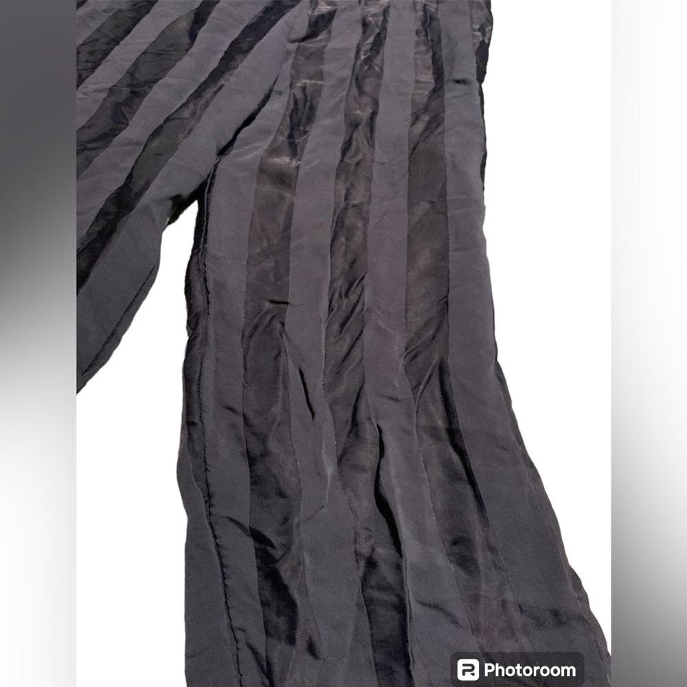 EUC Stockholm Atelier & Other Stories size 2 Navy Blue Striped Rayon pants - Picture 2 of 4